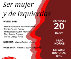 Encuentros socialistas: ser mujer y de izquierdas