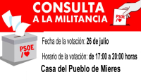 Convocatoria consulta a la militancia