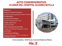 Acto conmemorativo 10º aniversario del hospital Vital Álvarez Buylla